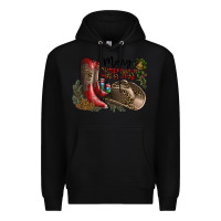 Black Merry Christmas Premium Hoodie - SublimationCraftShop