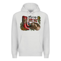 Dove Grey Merry Christmas Premium Hoodie - SublimationCraftShop