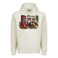 Oatmeal Heather Merry Christmas Premium Hoodie - SublimationCraftShop