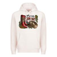 Pale Pink Merry Christmas Premium Hoodie - SublimationCraftShop