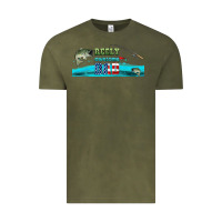 Vintage Olive reely awesome dad  libbey glass Vintage Tee - HRA Design Shop