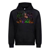 Black Momster with witch Urban Hoodie - NancyCooperArtShop