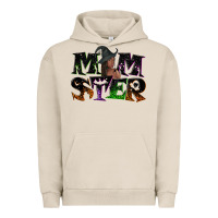 Pigment French Oak Momster with witch Urban Hoodie - NancyCooperArtShop