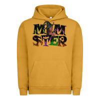 Pigment Peanut Butter Momster with witch Urban Hoodie - NancyCooperArtShop