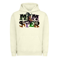 Pigment Pistachio Momster with witch Urban Hoodie - NancyCooperArtShop