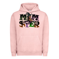 Pigment Salmon Momster with witch Urban Hoodie - NancyCooperArtShop