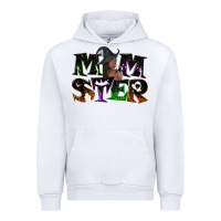 White Momster with witch Urban Hoodie - NancyCooperArtShop