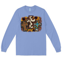 Colony Blue cross background Long Sleeve Tee - JahusDesignShop
