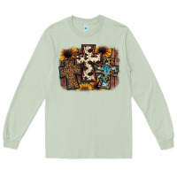 Matcha cross background Long Sleeve Tee - JahusDesignShop