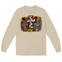 Mushroom cross background Long Sleeve Tee - JahusDesignShop