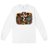 White cross background Long Sleeve Tee - JahusDesignShop