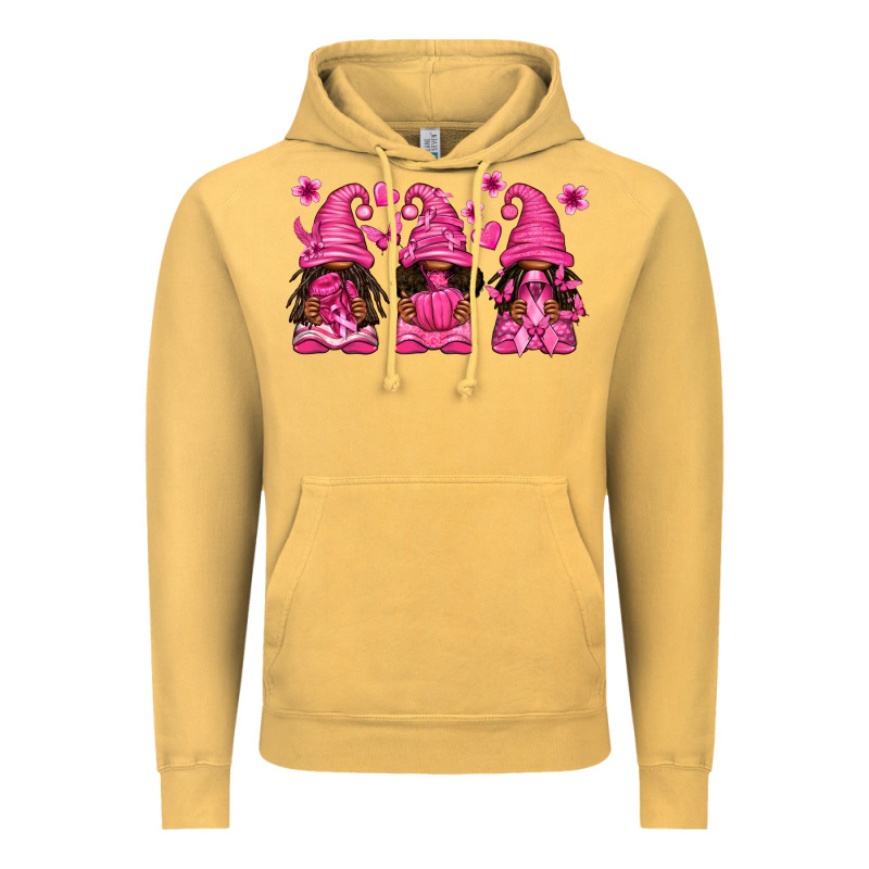 Breast Cancer Afro Gnomies Vintage Hoodie by texasbilliewilder | Teevron
