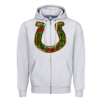 Christmas Horseshoe Zipper Hoodie | Teevron