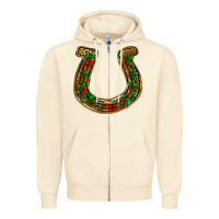 Sandshell Christmas Horseshoe Zipper Hoodie - Jasminsmagicworld