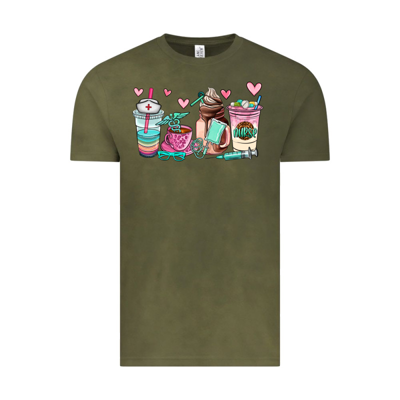 Nurse  Coffee Cup Vintage Tee by AdoDesignShop | Teevron