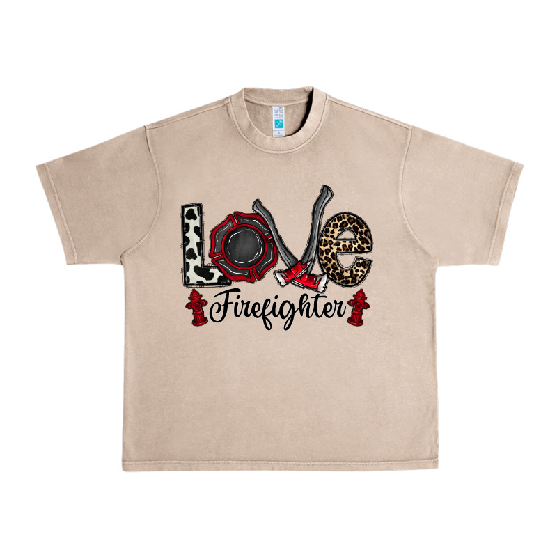 Love Firefighter Urban Heavy Tee by CowhideDigitalArt | Teevron