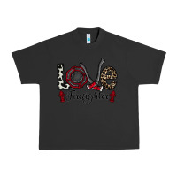 Pigment Black love firefighter Urban Heavy Tee - CowhideDigitalArt