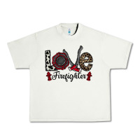 Pistachio love firefighter Urban Heavy Tee - CowhideDigitalArt