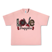 Salmon love firefighter Urban Heavy Tee - CowhideDigitalArt