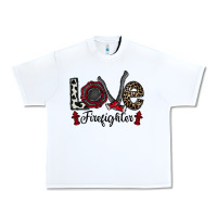 White love firefighter Urban Heavy Tee - CowhideDigitalArt