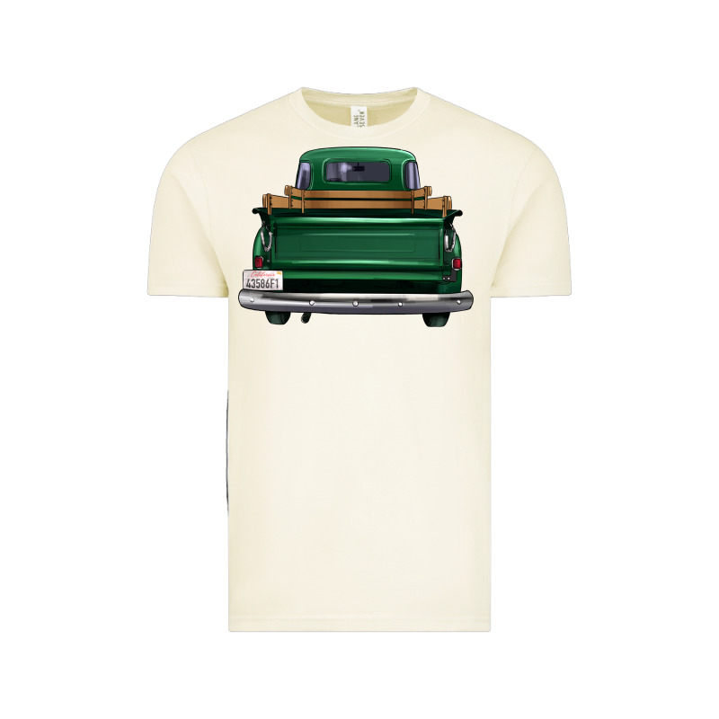 Western Green Truck Back View Vintage Tee by FaDigitalArtStudio | Teevron