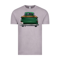 Vintage Zinc western green truck back view Vintage Tee - FaDigitalArtStudio