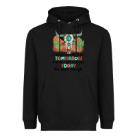 Black i do not and will not fear tomorrow Heavyweight Hoodie - MaliasSmallBusiness
