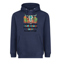 Navy i do not and will not fear tomorrow Heavyweight Hoodie - MaliasSmallBusiness