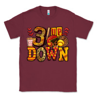 Burgundy three up three down softball Classic Tee - Jasminsmagicworld