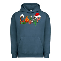 Pigment Midnight Navy Christmas camp Urban Hoodie - NancyCooperArtShop