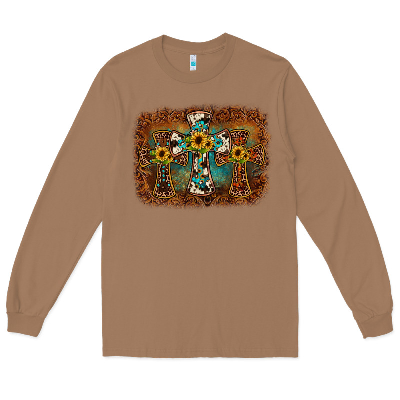Cross Backgraund Long Sleeve Tee by JahusDesignShop | Teevron