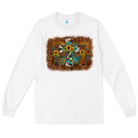 White cross backgraund Long Sleeve Tee - JahusDesignShop