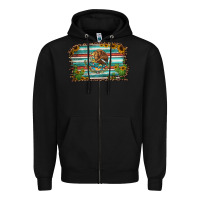 Black cactus turquoise serape leopard mexican flag Zipper Hoodie - Jasminsmagicworld