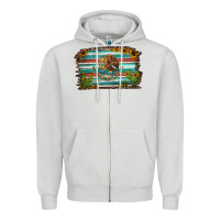 Dove Grey cactus turquoise serape leopard mexican flag Zipper Hoodie - Jasminsmagicworld