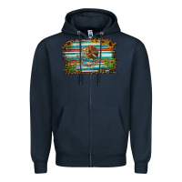 Navy cactus turquoise serape leopard mexican flag Zipper Hoodie - Jasminsmagicworld