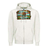 Oatmeal Heather cactus turquoise serape leopard mexican flag Zipper Hoodie - Jasminsmagicworld