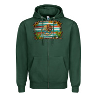 Sports Green cactus turquoise serape leopard mexican flag Zipper Hoodie - Jasminsmagicworld