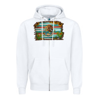 White cactus turquoise serape leopard mexican flag Zipper Hoodie - Jasminsmagicworld