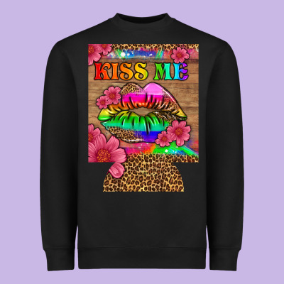Lgbtq Kiss Me  Can Cooler Heavyweight Sweatshirt Designed By Hra Design Shop