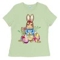 Matcha easter bunny and eggs Ladies Tee - AdoDesignShop