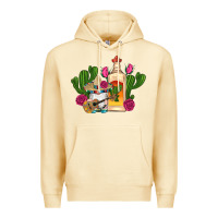 Pina Colada mexican tequila gnomes guitar roses cactus serape Premium Hoodie - Artiststas