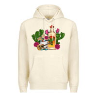 Sandshell mexican tequila gnomes guitar roses cactus serape Premium Hoodie - Artiststas