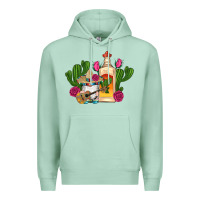Seafoam mexican tequila gnomes guitar roses cactus serape Premium Hoodie - Artiststas
