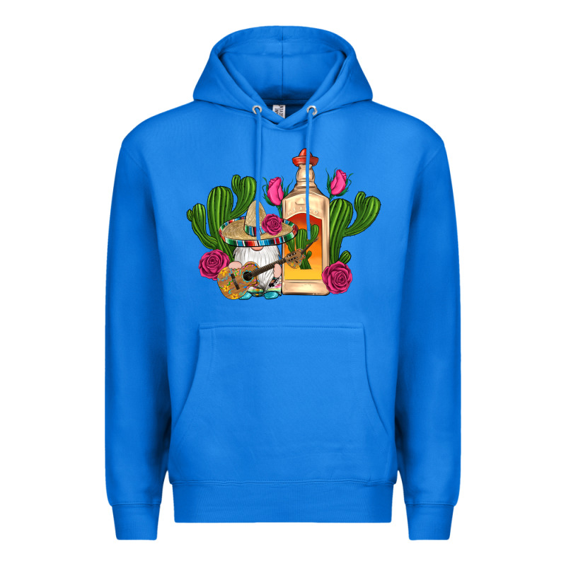 Mexican Tequila Gnomes Guitar Roses Cactus Serape Premium Hoodie by Artiststas | Teevron