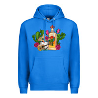True Royal mexican tequila gnomes guitar roses cactus serape Premium Hoodie - Artiststas