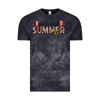 Cloud Black sweet sweet summer Vintage Tee - CowhideDigitalArt