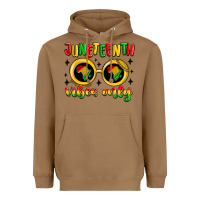 Toasted Coconut juneteenth vibes only Heavyweight Hoodie - MaliasSmallBusiness