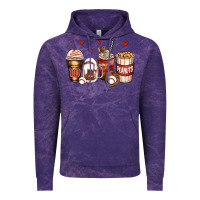 Cloud Purple baseball coffee cups Vintage Hoodie - Zillion Design Studio