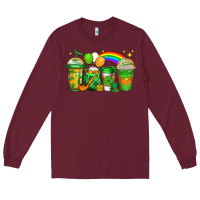 Burgundy st patricks coffee Long Sleeve Tee - Jasminsmagicworld