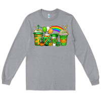 Heather Grey st patricks coffee Long Sleeve Tee - Jasminsmagicworld